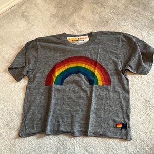 Aviator Nation Rainbow Boyfriend Tee